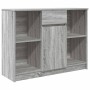 Aparador con cajón Sonoma gris 101x35x76 cm madera ingeniería