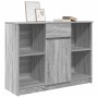 Aparador con cajón Sonoma gris 101x35x76 cm madera ingeniería