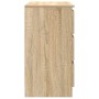Aparador con cajón roble Sonoma 71x35x65 cm madera ingeniería