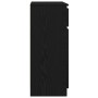 Aparador con cajón roble negro 71x35x84 cm madera de ingeniería