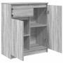 Aparador con cajón Sonoma gris 71x35x84 cm madera de ingeniería