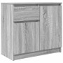 Aparador con cajón gris Sonoma 71x35x65 cm madera de ingeniería