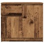 Aparador con cajón madera antigua 71x35x65 cm Madera ingeniería