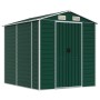 Grüner Gartenschuppen aus verzinktem Stahl, 191 x 215 x 198 cm von vidaXL, Schuppen - Ref: Foro24-3188232, Preis: 335,97 €, R...