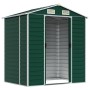 Green galvanized steel garden shed 191x130x198 cm by vidaXL, Sheds - Ref: Foro24-3188231, Price: 255,01 €, Discount: %