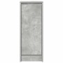 Aparador de madera de ingeniería gris hormigón 29,5x34x76 cm