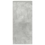 Aparador de madera de ingeniería gris hormigón 29,5x34x76 cm