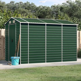 Grüner Gartenschuppen aus verzinktem Stahl, 191 x 300 x 198 cm von vidaXL, Schuppen - Ref: Foro24-3188233, Preis: 435,89 €, R...