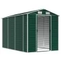 Cobertizo de jardín acero galvanizado verde 191x300x198 cm de vidaXL, Cobertizos - Ref: Foro24-3188233, Precio: 396,59 €, Des...