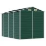 Cobertizo de jardín acero galvanizado verde 191x300x198 cm de vidaXL, Cobertizos - Ref: Foro24-3188233, Precio: 396,59 €, Des...