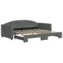Sofá cama nido tela gris oscuro 90x190 cm de vidaXL, Camas y somieres - Ref: Foro24-3197199, Precio: 244,87 €, Descuento: %