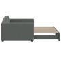 Sofá cama nido tela gris oscuro 90x190 cm de vidaXL, Camas y somieres - Ref: Foro24-3197199, Precio: 250,97 €