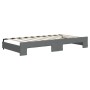 Ausziehbares Schlafsofa aus dunkelgrauem Stoff, 90 x 190 cm von vidaXL, Betten und Lattenroste - Ref: Foro24-3197199, Preis: ...