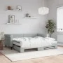 Sofá cama nido con colchón terciopelo gris claro 90x190 cm de vidaXL, Camas y somieres - Ref: Foro24-3197808, Precio: 416,09 ...