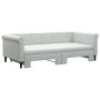 Trundle sofa bed with light gray velvet mattress 90x190 cm by vidaXL, Beds and slatted bases - Ref: Foro24-3197808, Price: 42...