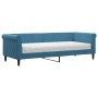 Sofá cama con colchón terciopelo azul 80x200 cm de vidaXL, Camas y somieres - Ref: Foro24-3197739, Precio: 317,90 €