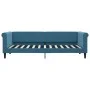 Sofá cama con colchón terciopelo azul 80x200 cm de vidaXL, Camas y somieres - Ref: Foro24-3197739, Precio: 312,10 €, Descuent...