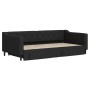 Trundle sofa bed with drawers black fabric 100x200 cm by vidaXL, Beds and slatted bases - Ref: Foro24-3197469, Price: 303,31 ...
