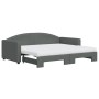 Sofá cama nido con colchón tela gris oscuro 90x190 cm de vidaXL, Camas y somieres - Ref: Foro24-3197217, Precio: 415,89 €, De...