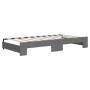 Sofá cama nido con colchón tela gris oscuro 90x190 cm de vidaXL, Camas y somieres - Ref: Foro24-3197217, Precio: 415,89 €, De...