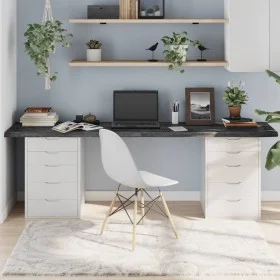 Dark gray treated oak wood table top 220x50x4 cm by vidaXL, Table tops - Ref: Foro24-3156466, Price: 144,41 €, Discount: %