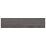 Dark brown treated oak wood table top 220x50x(2-4) cm by vidaXL, Table tops - Ref: Foro24-3156466, Price: 146,85 €, Discount: %