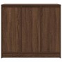 Aparador roble marrón 85x34x76 cm madera de ingeniería