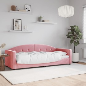 Rosafarbenes Samtschlafsofa 80x200 cm von vidaXL, Betten und Lattenroste - Ref: Foro24-354132, Preis: 182,70 €, Rabatt: %