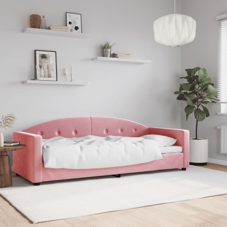 Sofá cama terciopelo rosa 80x200 cm de vidaXL, Camas y somieres - Ref: Foro24-354132, Precio: 182,59 €, Descuento: %