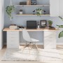 Untreated solid oak wood table top 200x60x(2-4) cm by vidaXL, Table tops - Ref: Foro24-3156336, Price: 134,94 €, Discount: %