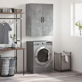 Concrete gray engineered wood wall cabinet 69.5x34x90 cm by vidaXL, Sideboards - Ref: Foro24-834982, Price: 84,14 €, Discount: %