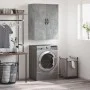 Concrete gray engineered wood wall cabinet 69.5x34x90 cm by vidaXL, Sideboards - Ref: Foro24-834982, Price: 85,81 €, Discount: %