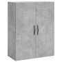 Concrete gray engineered wood wall cabinet 69.5x34x90 cm by vidaXL, Sideboards - Ref: Foro24-834982, Price: 87,05 €, Discount: %
