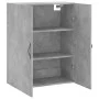 Concrete gray engineered wood wall cabinet 69.5x34x90 cm by vidaXL, Sideboards - Ref: Foro24-834982, Price: 85,81 €, Discount: %