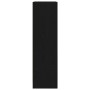 Armario con cajón de roble negro 55,5x34x119,5 cm