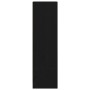 Aparador alto roble negro 29,5x34x119,5 cm madera de ingeniería