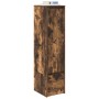 Aparador alto roble ahumado 29,5x34x119,5 cm Madera ingeniería