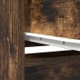 Aparador alto roble ahumado 29,5x34x119,5 cm Madera ingeniería