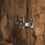 Aparador alto roble ahumado 37,5x35x180 cm madera de ingeniería en Aparadores | Comprar online en Foro24