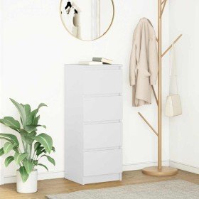 Aparador blanco 37,5x35x99 cm madera de ingeniería en Aparadores | Comprar online en Foro24