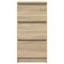 Aparador roble Sonoma 37,5x35x76 cm madera de ingeniería