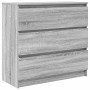 Aparador de madera de ingeniería Sonoma gris 80x35x76 cm