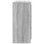 Aparador de madera de ingeniería Sonoma gris 80x35x76 cm