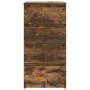 Aparador roble ahumado 37,5x35x76 cm madera de ingeniería