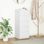 Aparador con cajones blanco 37,5x35x99 cm madera de ingeniería