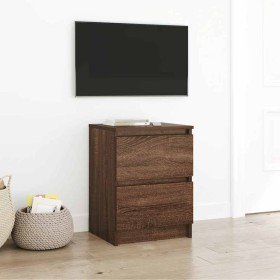 Mueble de TV de madera de roble marrón 40x35x54 cm en Muebles TV | Comprar online en Foro24