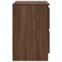 Mueble de TV de madera de roble marrón 40x35x54 cm