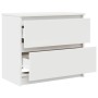 Mueble para TV madera contrachapada blanco 60x35x54 cm