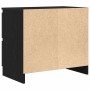Mueble para TV madera contrachapada negro 60x35x54 cm