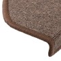 Felpudos para escaleras 15 uds 65x24x4 cm Marrón Café